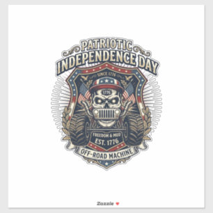 Patriotic 1776 Off Road Skull Monster Truck Heavy 