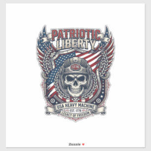 Patriotic 1776 Off Road Skull Monster Truck Heavy