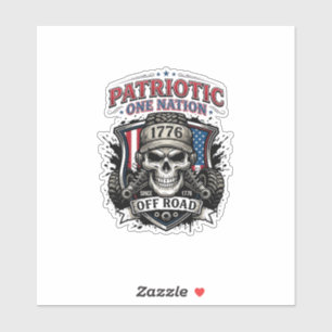 Patriotic 1776 Off Road Skull Monster Truck Heavy 