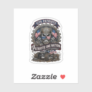 Patriotic 1776 Off Road Skull Monster Truck Heavy
