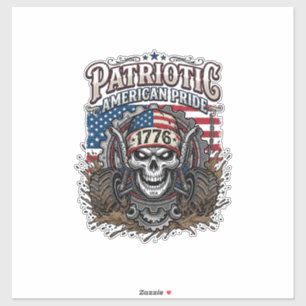 Patriotic 1776 Off Road Skull Monster Truck Heavy