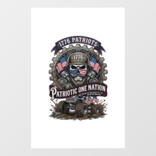 Patriotic 1776 Off Road Skull Monster Truck Heavy