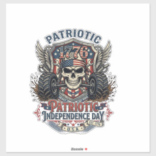 Patriotic 1776 Off Road Skull Monster Truck Heavy