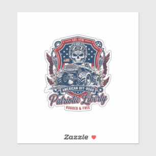 Patriotic 1776 Off Road Skull Monster Truck Heavy