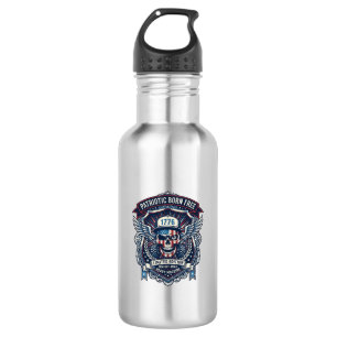 Patriotic 1776 Off Road Skull Monster Truck Heavy 532 Ml Water Bottle