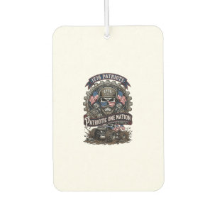 Patriotic 1776 Off Road Skull Monster Truck Heavy Car Air Freshener