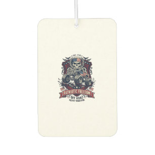 Patriotic 1776 Off Road Skull Monster Truck Heavy Car Air Freshener