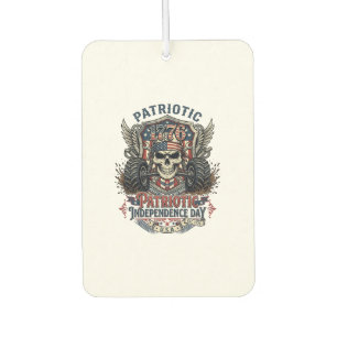 Patriotic 1776 Off Road Skull Monster Truck Heavy Car Air Freshener
