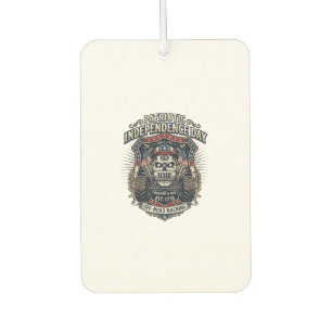 Patriotic 1776 Off Road Skull Monster Truck Heavy Car Air Freshener