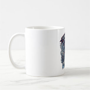 Patriotic 1776 Off Road Skull Monster Truck Heavy  Coffee Mug