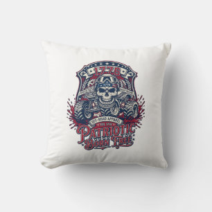 Patriotic 1776 Off Road Skull Monster Truck Heavy Cushion