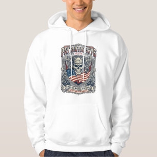 Patriotic 1776 Off Road Skull Monster Truck Heavy  Hoodie