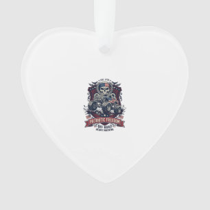 Patriotic 1776 Off Road Skull Monster Truck Heavy Ornament