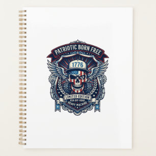 Patriotic 1776 Off Road Skull Monster Truck Heavy  Planner