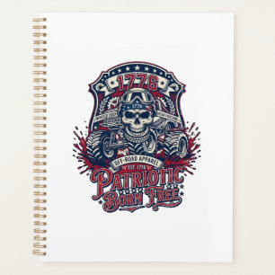 Patriotic 1776 Off Road Skull Monster Truck Heavy  Planner