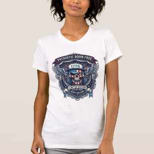 Patriotic 1776 Off Road Skull Monster Truck Heavy  T-Shirt