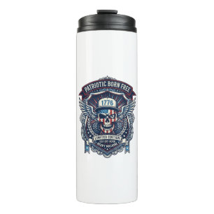 Patriotic 1776 Off Road Skull Monster Truck Heavy Thermal Tumbler