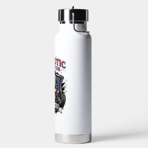 Patriotic 1776 Off Road Skull Monster Truck Heavy Water Bottle