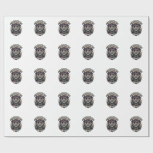 Patriotic 1776 Off Road Skull Monster Truck Heavy Wrapping Paper