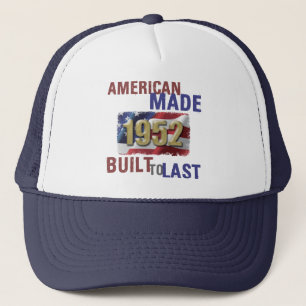 Patriotic 1952 70th Birthday Trucker Hat