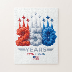 Patriotic 250 Year Birthday Jigsaw Puzzle