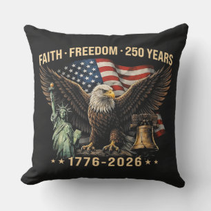 Patriotic 250th Anniversary Eagle Art Cushion