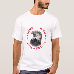 Patriotic 250th Anniversary USA 2026 Bald Eagle T-Shirt