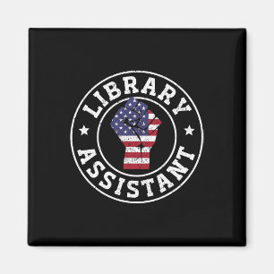 Patriotic 4th July Library Istant Magnet