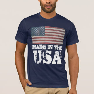 PATRIOTIC 4TH JULY MADE IN THE USA T-SHIRT
