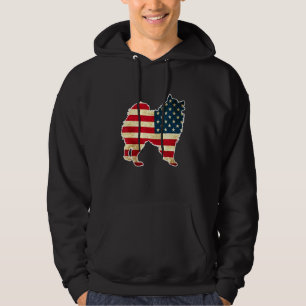 Patriotic 4th Of July American Eskimo Dog American Hoodie