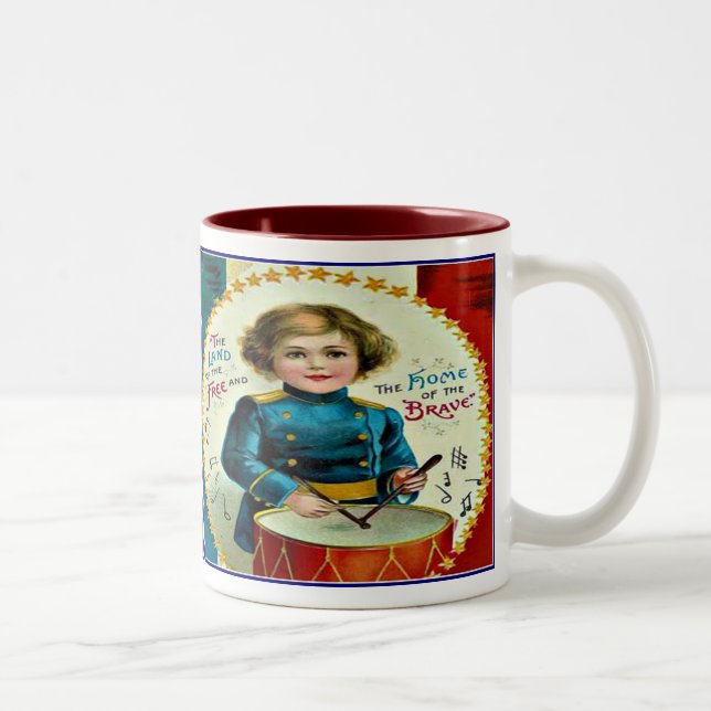 Patriotic 4th of July Beverage Mug (Right)