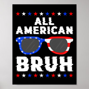 Patriotic 4th Of July Boys Teens Kids All American Poster