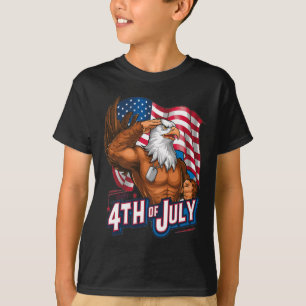 Patriotic 4th Of July Byld Eagle American Flag Ind T-Shirt