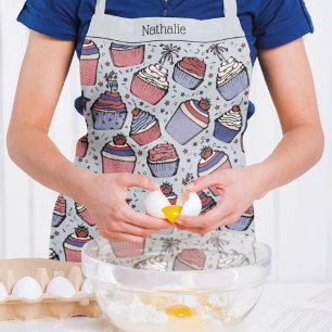 Patriotic 4th of July Cupcakes Apron