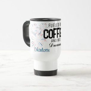 Patriotic 4th of July Custom Name Travel Mug