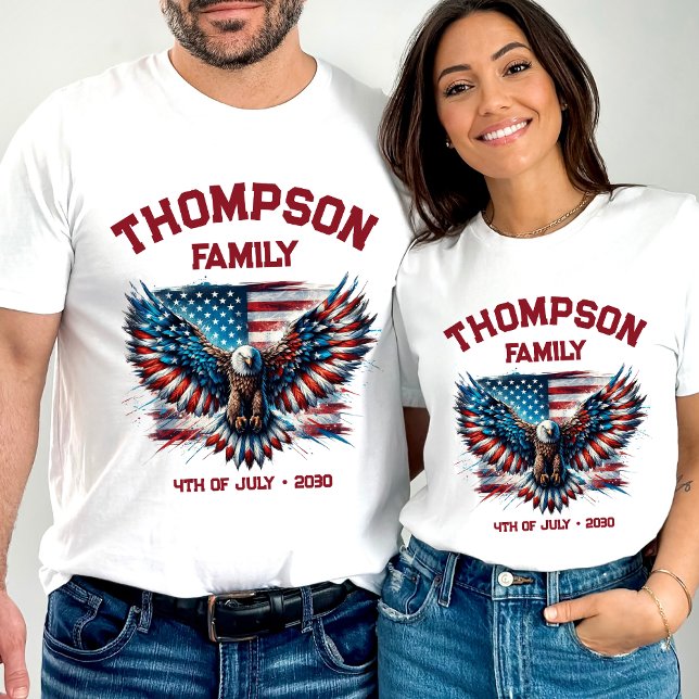 Patriotic 4th Of July Family Reunion American Flag T-Shirt (Creator Uploaded)