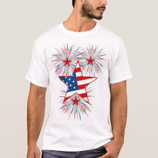 Patriotic 4th of July Fireworks T-Shirt