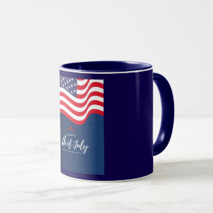 Patriotic 4th of July Flag Coffee Mug 