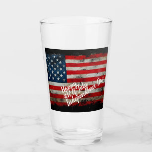 Patriotic 4th of July Independence Day Art Glass