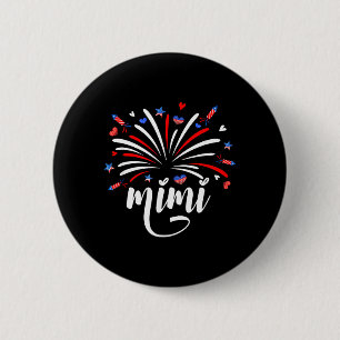Patriotic 4th of July Mimi Fireworks Little Fireer 6 Cm Round Badge
