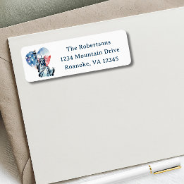 Patriotic 4th of July Party Return Address