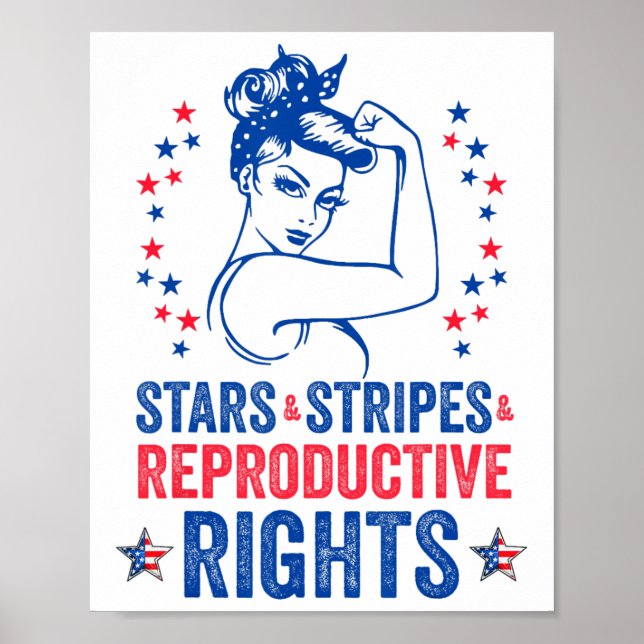 Patriotic 4th Of July Shirt Stars Stripes Reproduc Poster (Front)