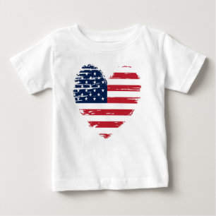 Patriotic 4th of July Star Baby T-shirt 