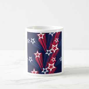 Patriotic 4th of July Stars Red White And Blue Coffee Mug