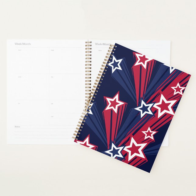 Patriotic 4th of July Stars Red White And Blue  Planner (Creator Uploaded)