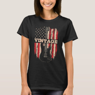 Patriotic 4th of July String Instrument for Guitar T-Shirt