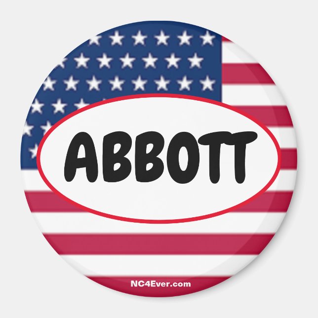 Patriotic ABBOTT Magnet (Front)