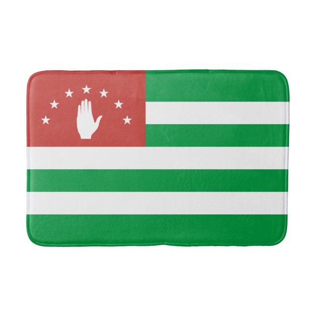 Patriotic Abkhazia Flag Bath Mat (Front)