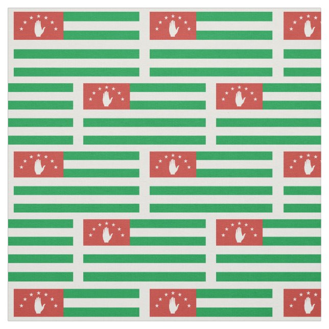 Patriotic Abkhazia Flag Fabric (Swatch)