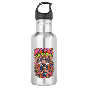 Patriotic Abraham Drinkin Retro 532 Ml Water Bottle